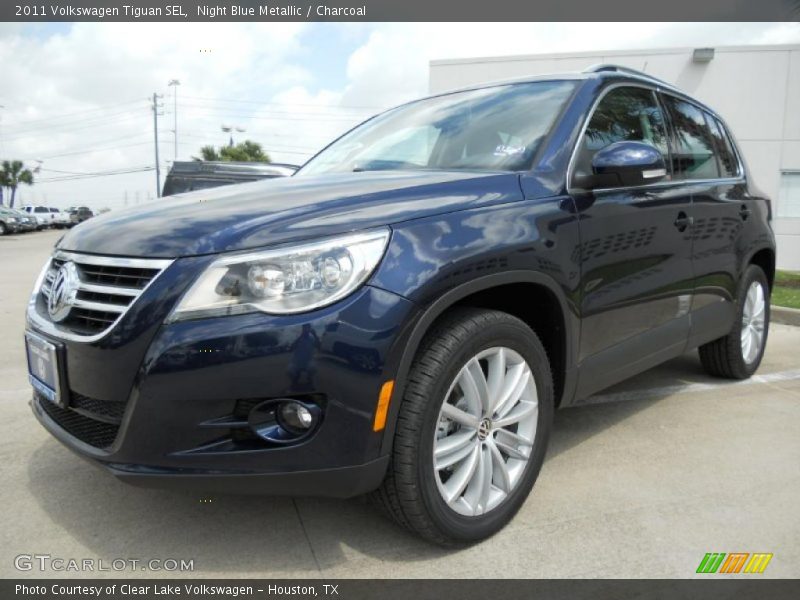 Night Blue Metallic / Charcoal 2011 Volkswagen Tiguan SEL