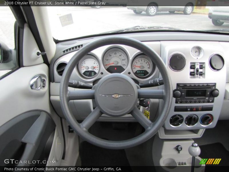 Stone White / Pastel Slate Gray 2008 Chrysler PT Cruiser LX