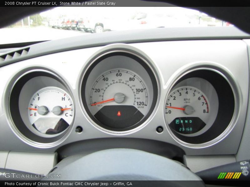 Stone White / Pastel Slate Gray 2008 Chrysler PT Cruiser LX