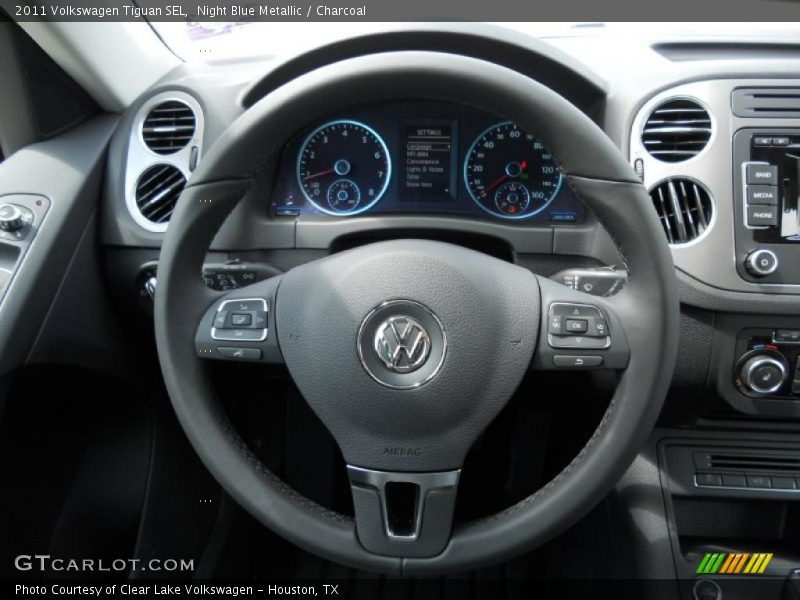 Night Blue Metallic / Charcoal 2011 Volkswagen Tiguan SEL