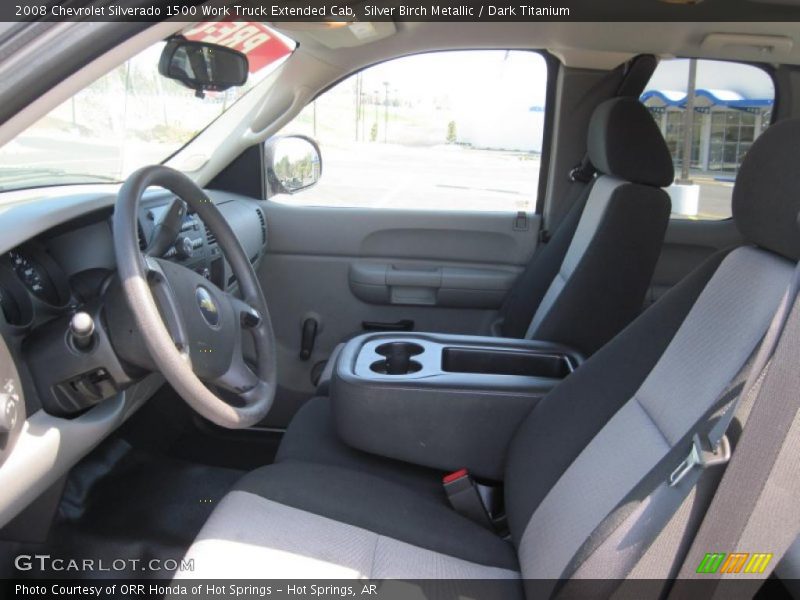 Silver Birch Metallic / Dark Titanium 2008 Chevrolet Silverado 1500 Work Truck Extended Cab