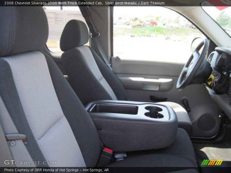 Silver Birch Metallic / Dark Titanium 2008 Chevrolet Silverado 1500 Work Truck Extended Cab