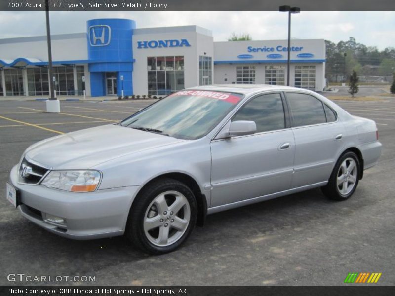 Satin Silver Metallic / Ebony 2002 Acura TL 3.2 Type S