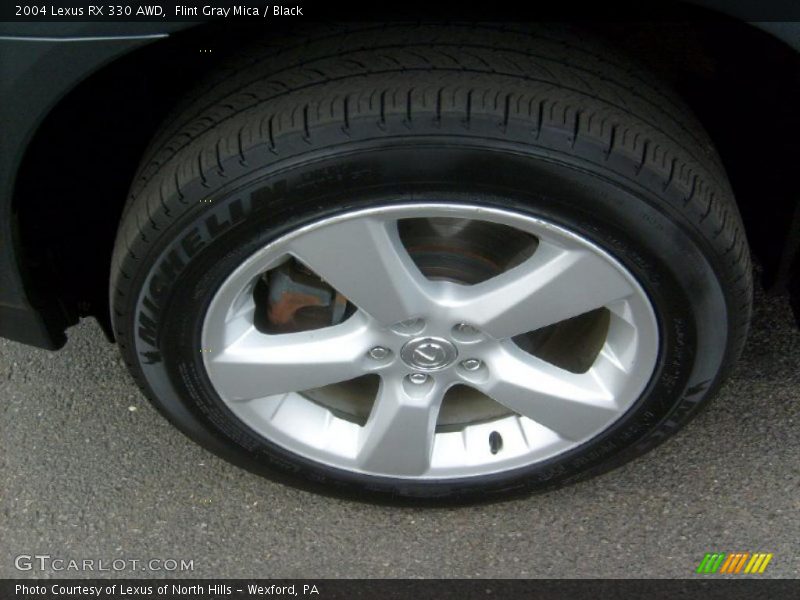 Flint Gray Mica / Black 2004 Lexus RX 330 AWD