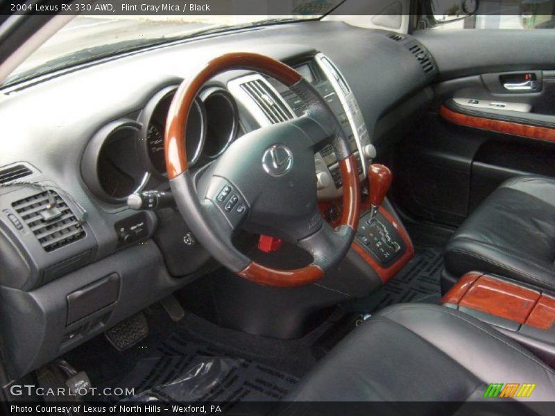 Flint Gray Mica / Black 2004 Lexus RX 330 AWD