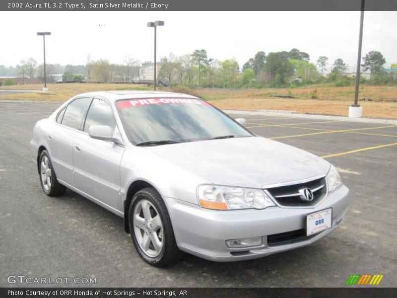 Satin Silver Metallic / Ebony 2002 Acura TL 3.2 Type S