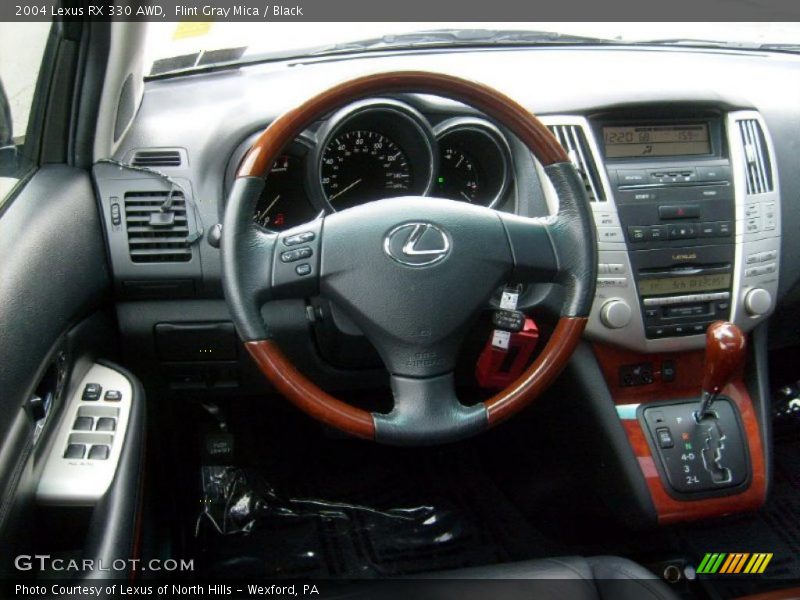 Flint Gray Mica / Black 2004 Lexus RX 330 AWD
