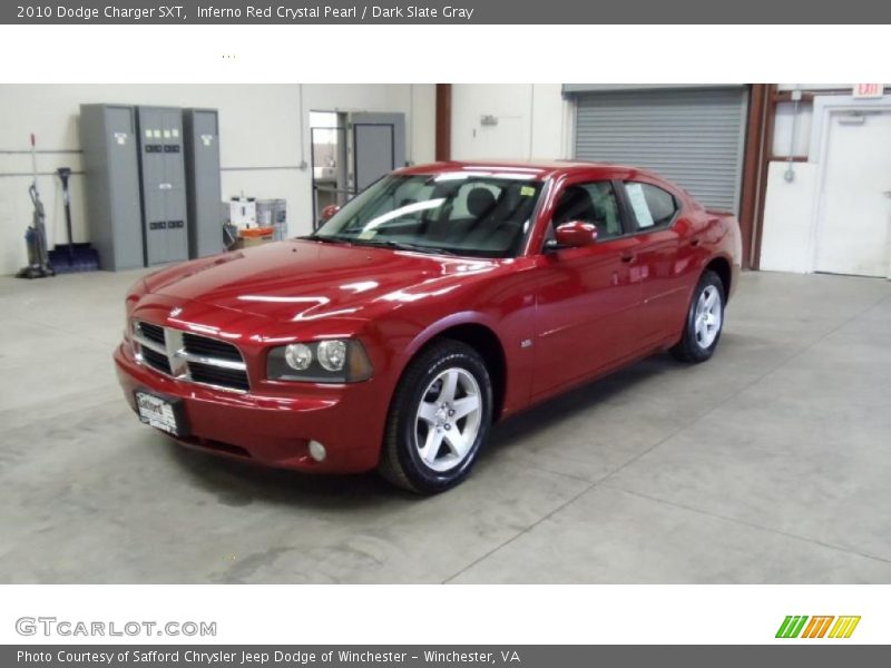 Inferno Red Crystal Pearl / Dark Slate Gray 2010 Dodge Charger SXT