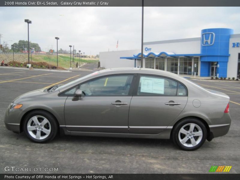 Galaxy Gray Metallic / Gray 2008 Honda Civic EX-L Sedan