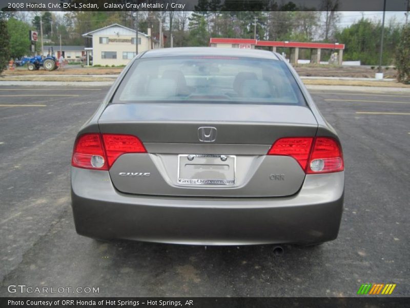 Galaxy Gray Metallic / Gray 2008 Honda Civic EX-L Sedan