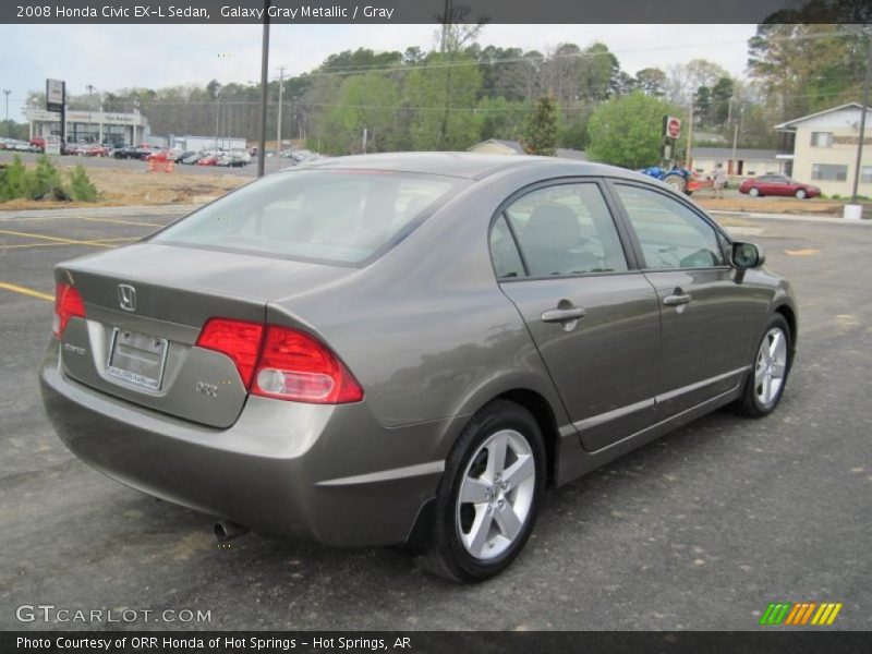 Galaxy Gray Metallic / Gray 2008 Honda Civic EX-L Sedan