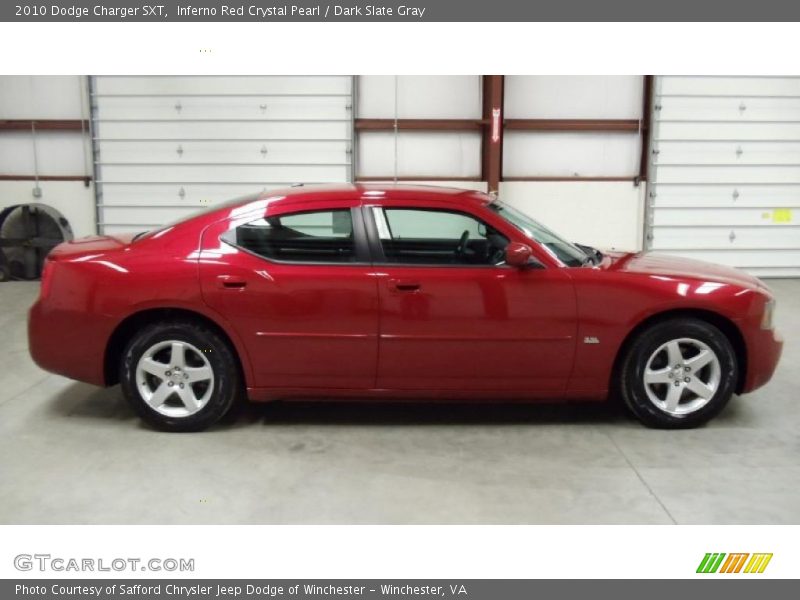 Inferno Red Crystal Pearl / Dark Slate Gray 2010 Dodge Charger SXT