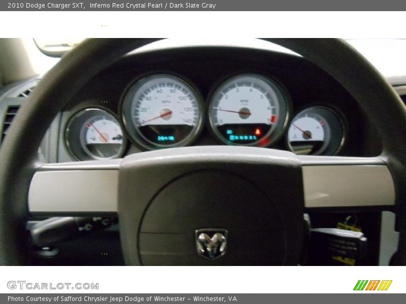 Inferno Red Crystal Pearl / Dark Slate Gray 2010 Dodge Charger SXT