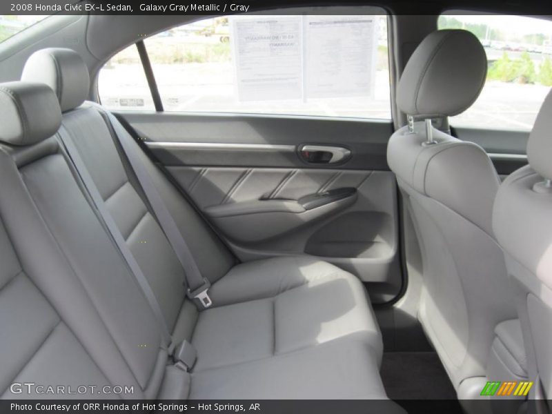  2008 Civic EX-L Sedan Gray Interior