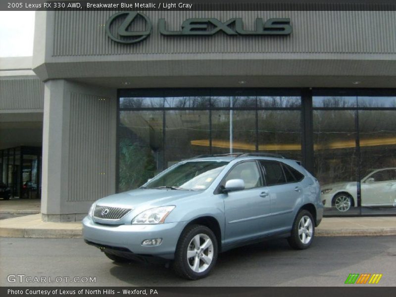 Breakwater Blue Metallic / Light Gray 2005 Lexus RX 330 AWD