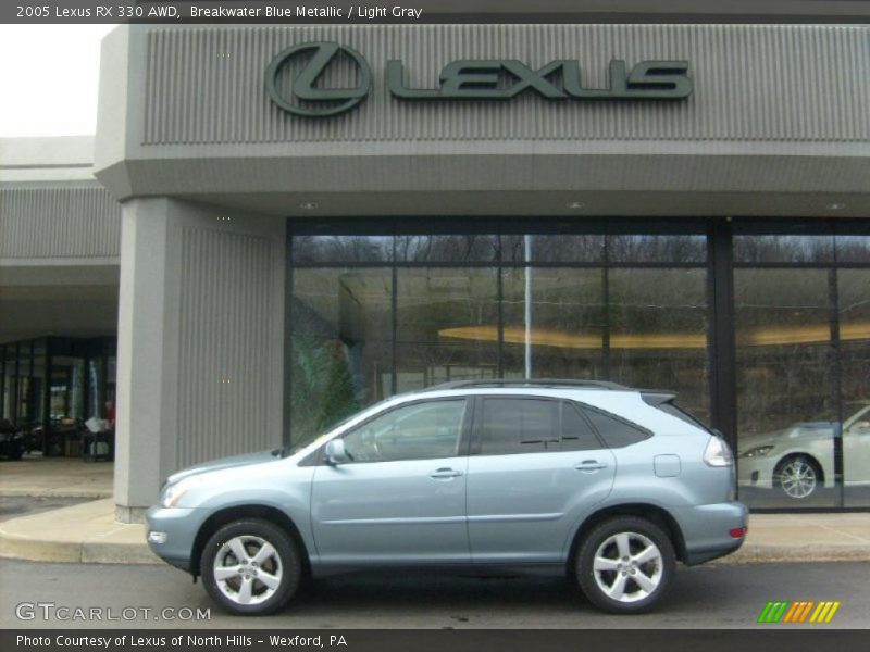 Breakwater Blue Metallic / Light Gray 2005 Lexus RX 330 AWD