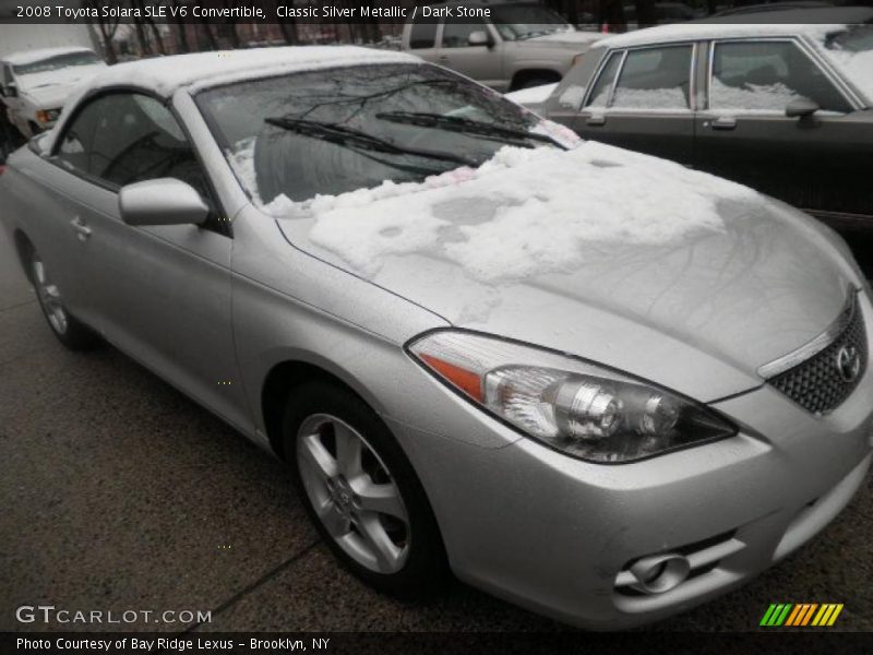 Classic Silver Metallic / Dark Stone 2008 Toyota Solara SLE V6 Convertible