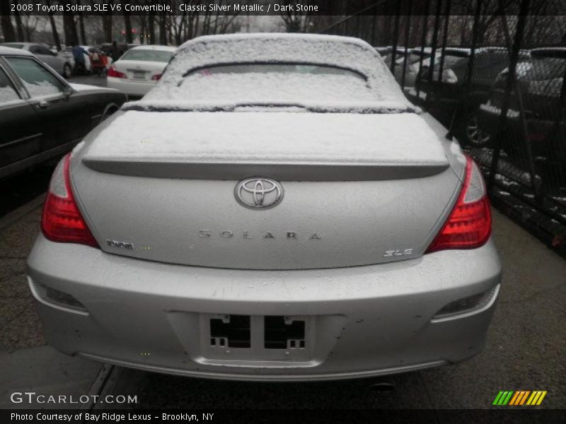 Classic Silver Metallic / Dark Stone 2008 Toyota Solara SLE V6 Convertible