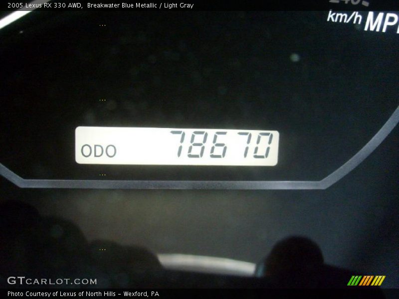 Breakwater Blue Metallic / Light Gray 2005 Lexus RX 330 AWD