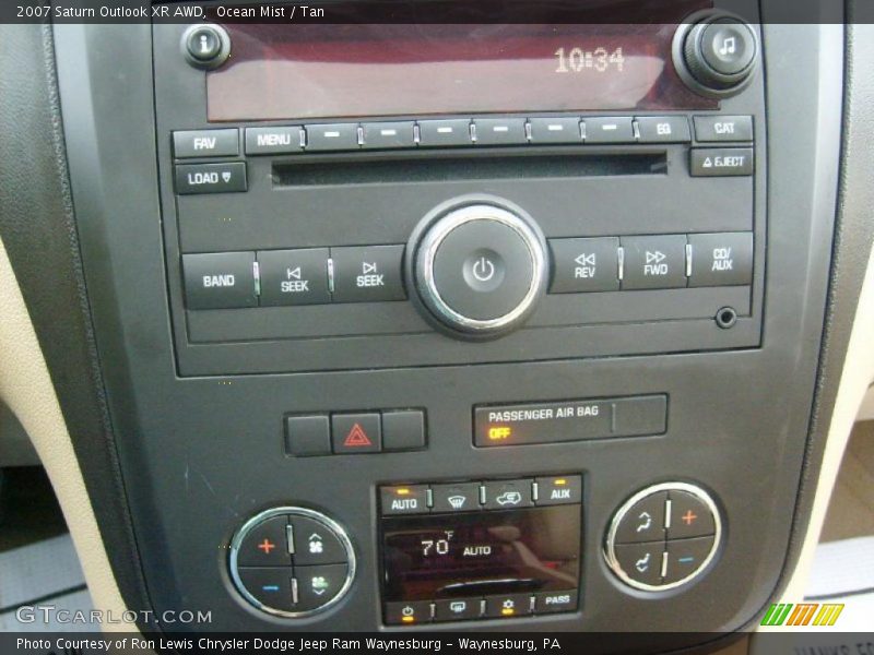 Controls of 2007 Outlook XR AWD