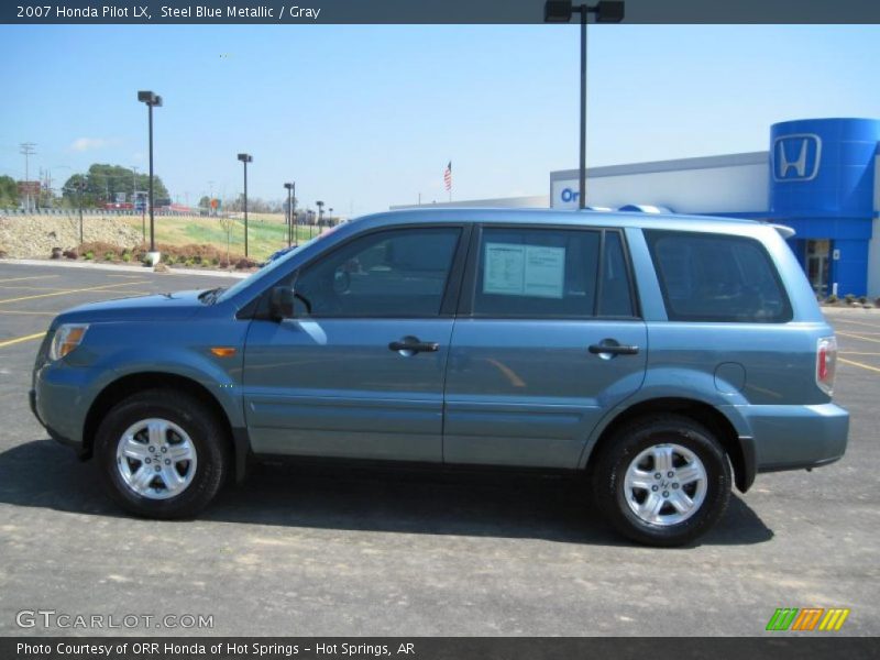 Steel Blue Metallic / Gray 2007 Honda Pilot LX