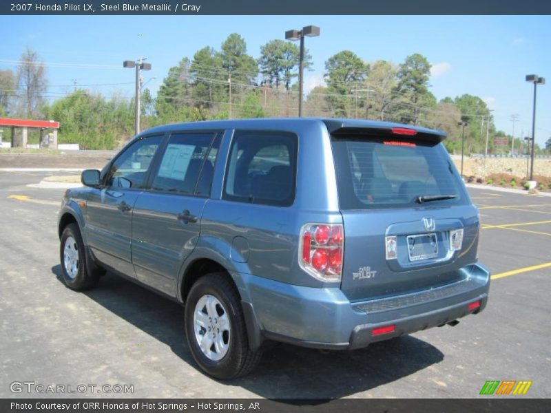 Steel Blue Metallic / Gray 2007 Honda Pilot LX