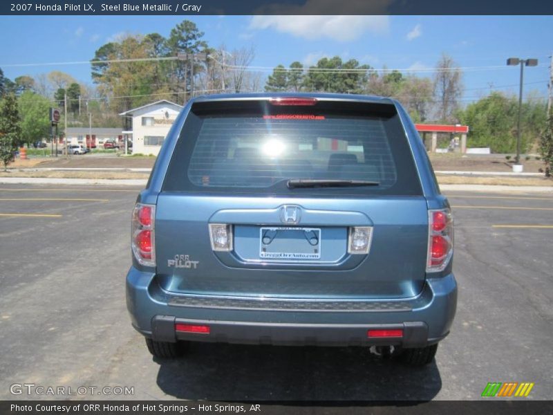 Steel Blue Metallic / Gray 2007 Honda Pilot LX