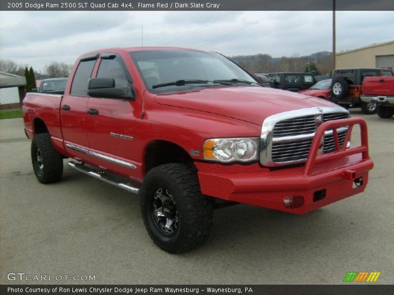 Flame Red / Dark Slate Gray 2005 Dodge Ram 2500 SLT Quad Cab 4x4