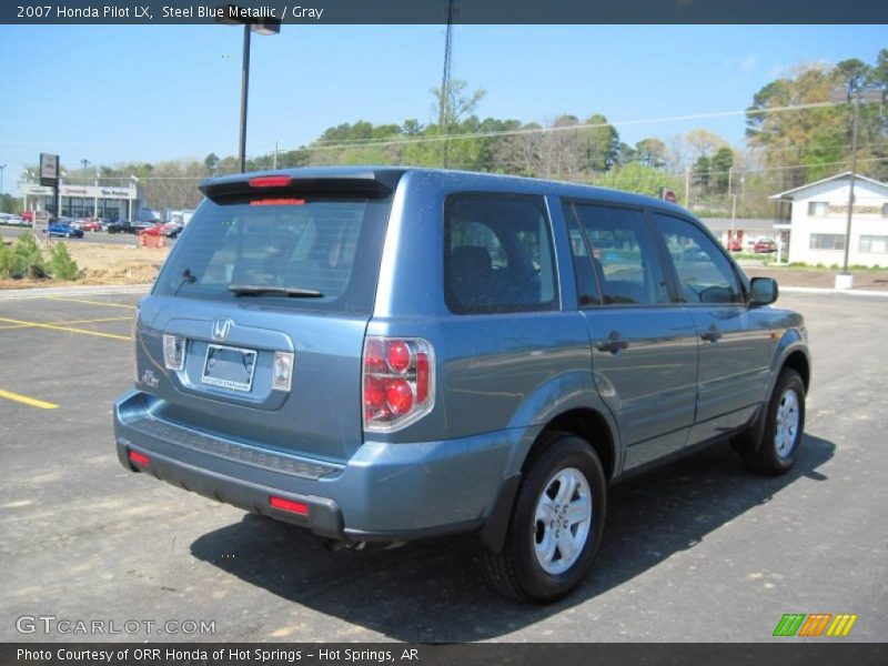 Steel Blue Metallic / Gray 2007 Honda Pilot LX