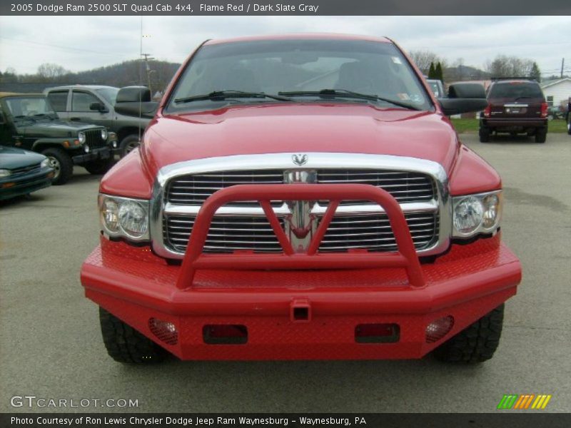 Flame Red / Dark Slate Gray 2005 Dodge Ram 2500 SLT Quad Cab 4x4