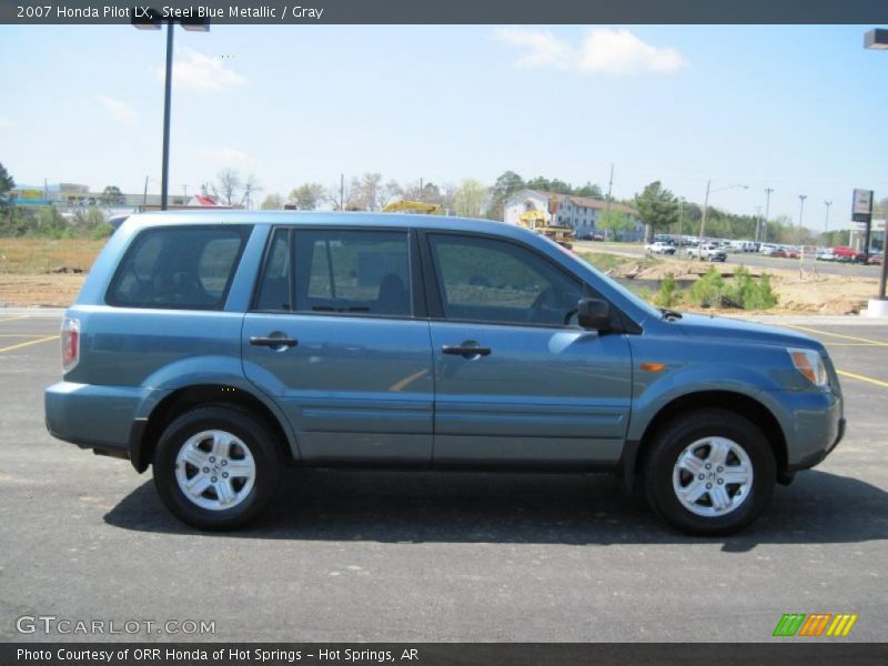 Steel Blue Metallic / Gray 2007 Honda Pilot LX