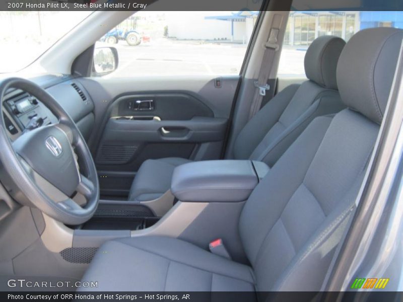 Steel Blue Metallic / Gray 2007 Honda Pilot LX