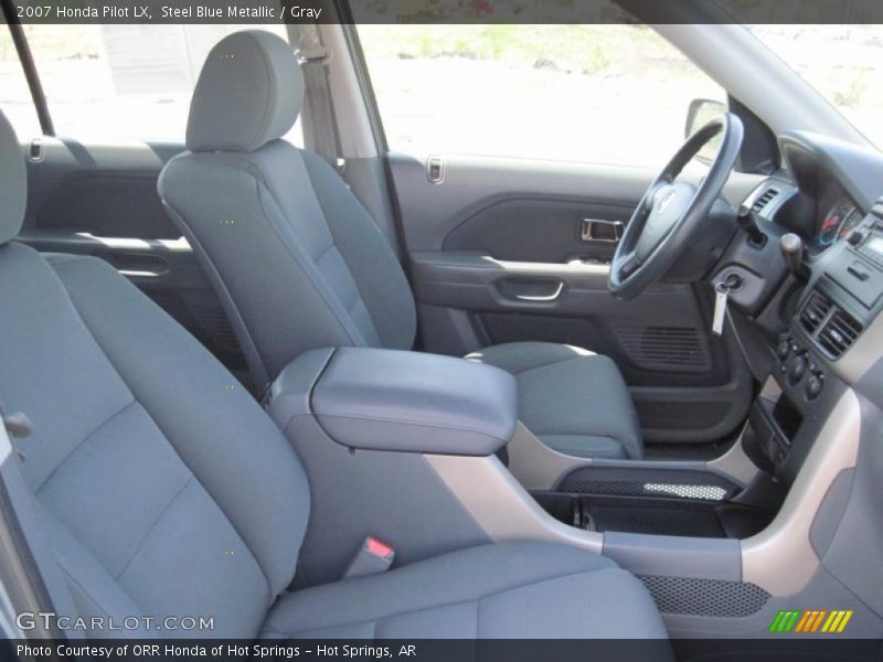Steel Blue Metallic / Gray 2007 Honda Pilot LX