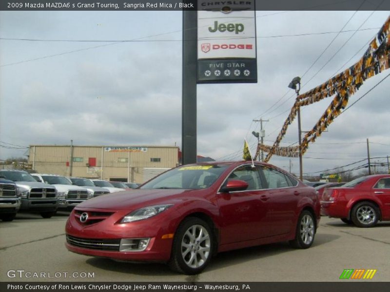 Sangria Red Mica / Black 2009 Mazda MAZDA6 s Grand Touring