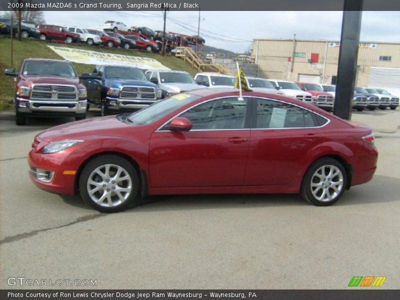 Sangria Red Mica / Black 2009 Mazda MAZDA6 s Grand Touring
