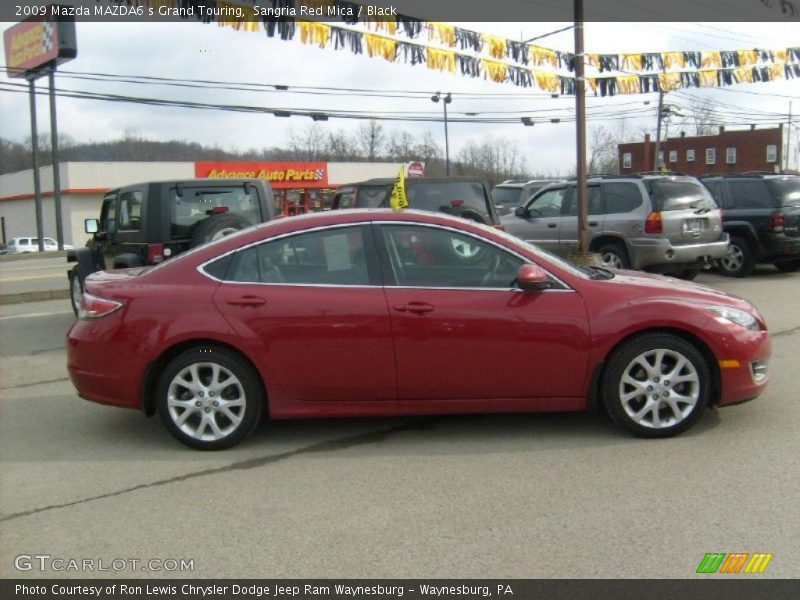 Sangria Red Mica / Black 2009 Mazda MAZDA6 s Grand Touring