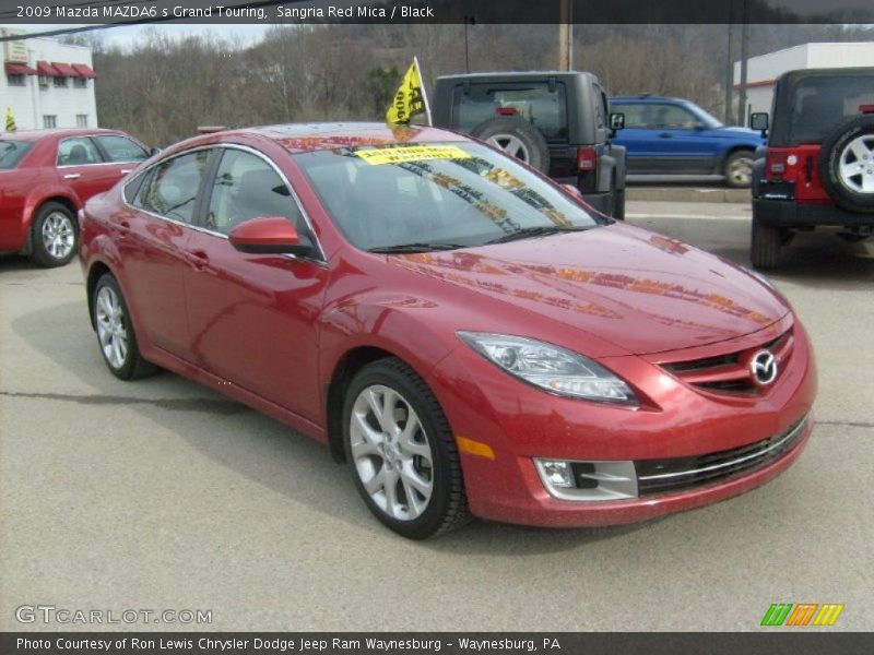 Sangria Red Mica / Black 2009 Mazda MAZDA6 s Grand Touring