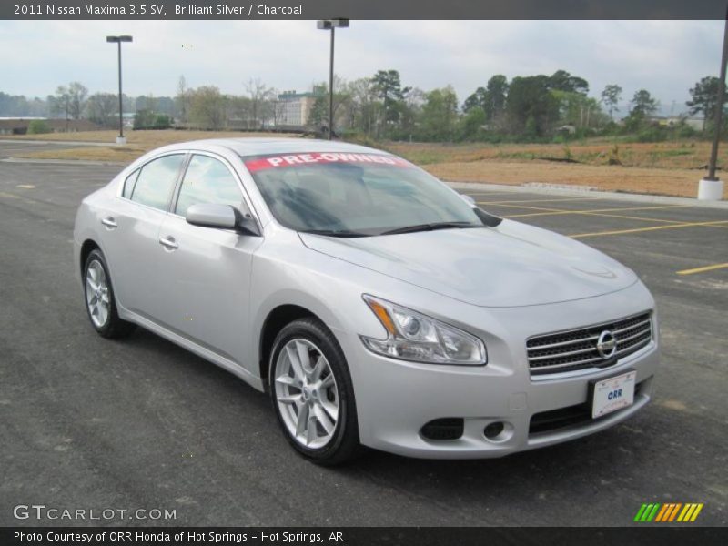 Brilliant Silver / Charcoal 2011 Nissan Maxima 3.5 SV