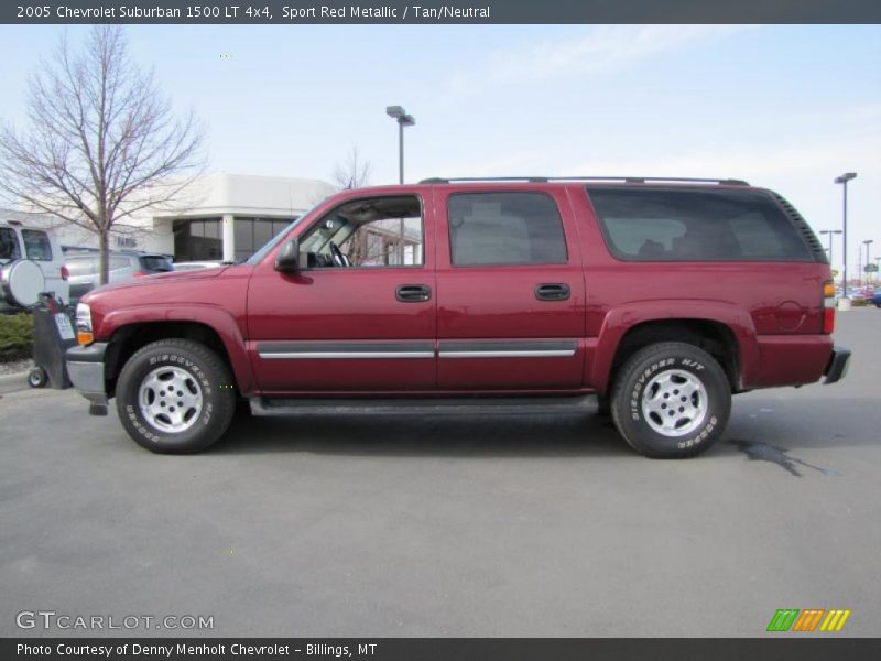 Sport Red Metallic / Tan/Neutral 2005 Chevrolet Suburban 1500 LT 4x4