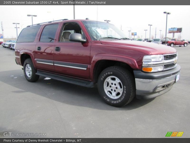 Sport Red Metallic / Tan/Neutral 2005 Chevrolet Suburban 1500 LT 4x4