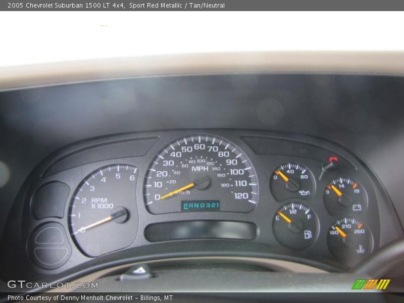 Sport Red Metallic / Tan/Neutral 2005 Chevrolet Suburban 1500 LT 4x4