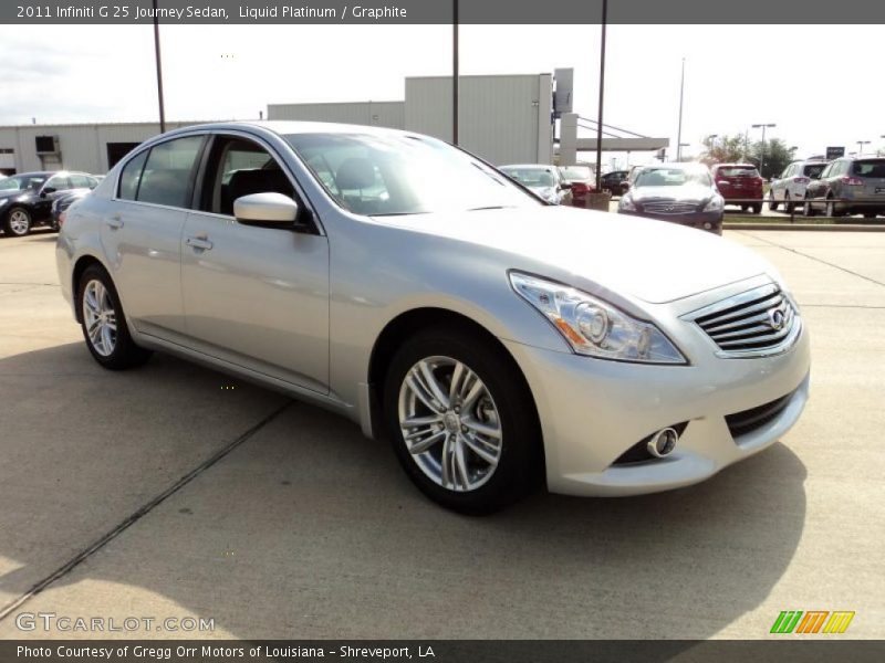 Liquid Platinum / Graphite 2011 Infiniti G 25 Journey Sedan