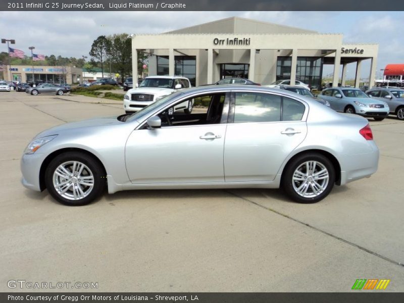 Liquid Platinum / Graphite 2011 Infiniti G 25 Journey Sedan