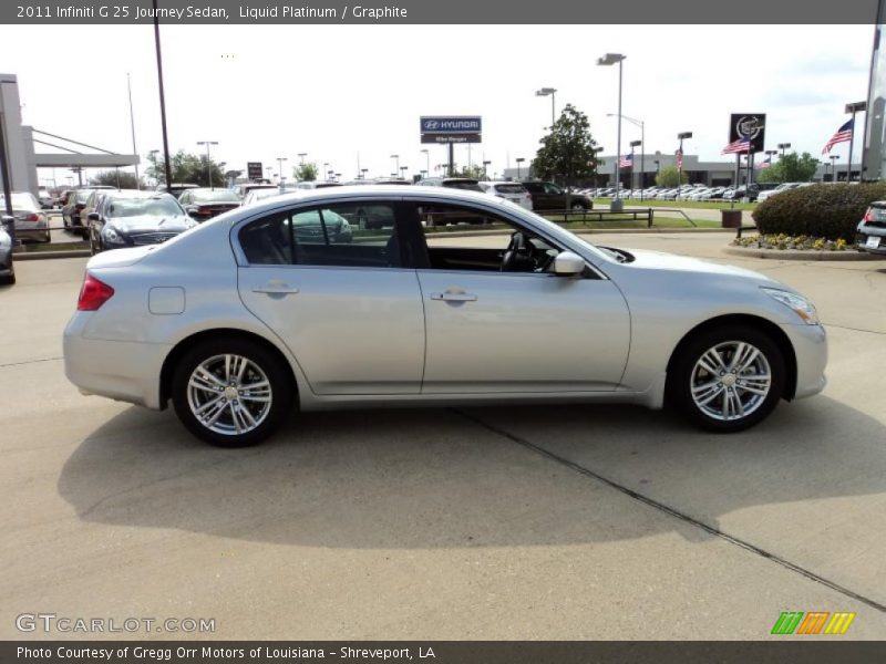Liquid Platinum / Graphite 2011 Infiniti G 25 Journey Sedan