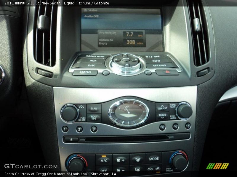 Liquid Platinum / Graphite 2011 Infiniti G 25 Journey Sedan