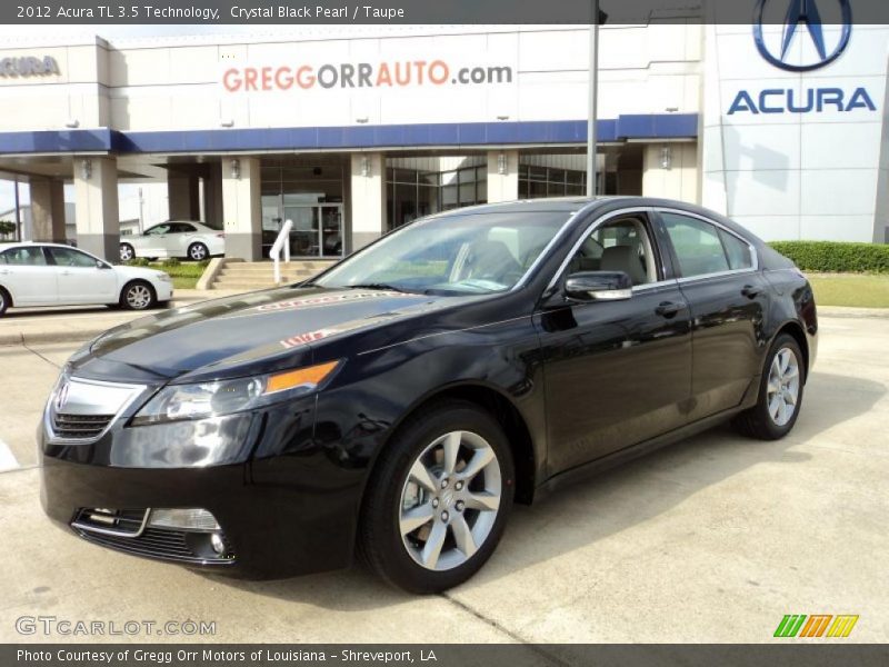 Crystal Black Pearl / Taupe 2012 Acura TL 3.5 Technology