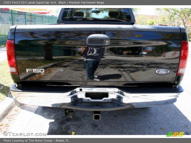 Black / Medium Parchment Beige 2003 Ford F150 Lariat SuperCab 4x4