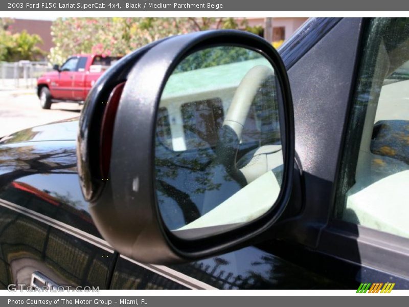 Black / Medium Parchment Beige 2003 Ford F150 Lariat SuperCab 4x4
