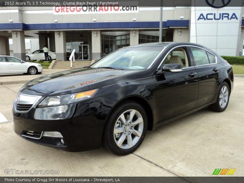 Crystal Black Pearl / Parchment 2012 Acura TL 3.5 Technology