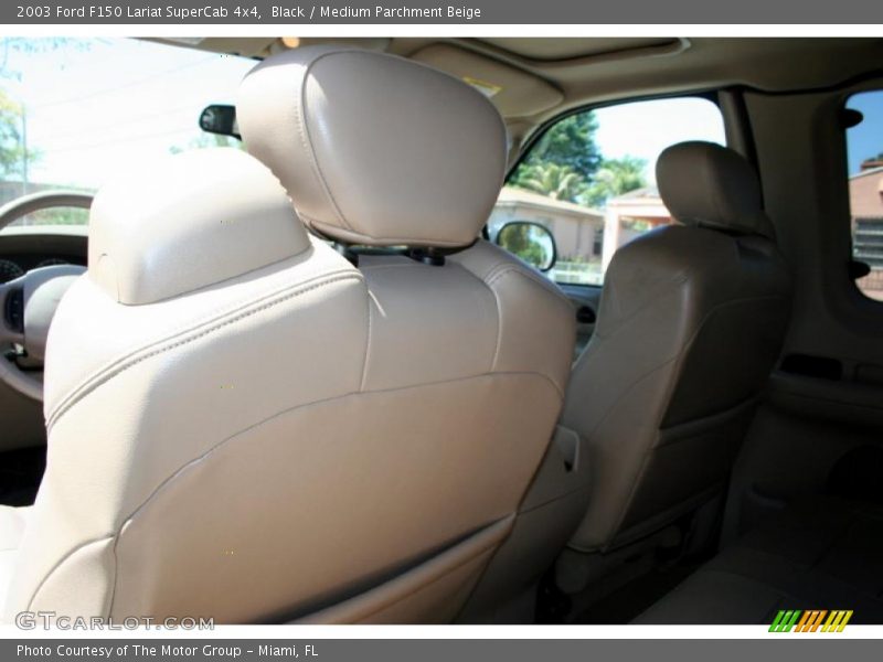 Black / Medium Parchment Beige 2003 Ford F150 Lariat SuperCab 4x4